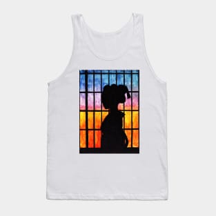 Watercolor - The shadow of sunset Tank Top
